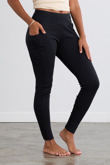 Women's Organic All Cotton Leggings with Pockets (Updated)