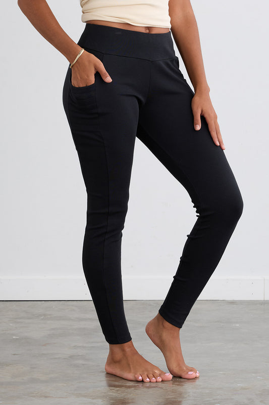 Women's Organic All Cotton Leggings with Pockets (Updated)