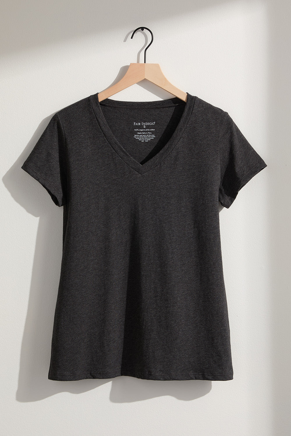 Women's 100% Organic Pima Cotton V-neck T-shirt