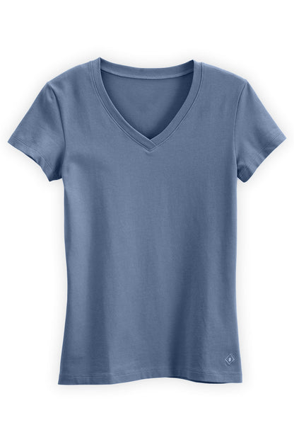 Women's Organic V-Neck T-Shirt and Top | Fair Indigo