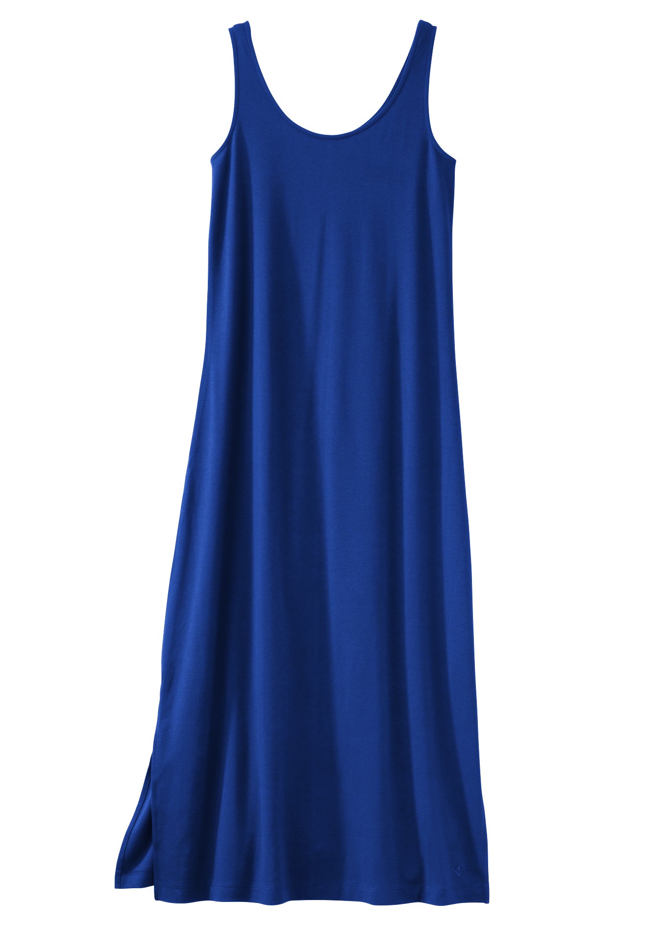 Women's 100% Cotton Midi Tank Dress | Fair Indigo Women's 100% Cotton Midi Tank Dress | Fair Indigo