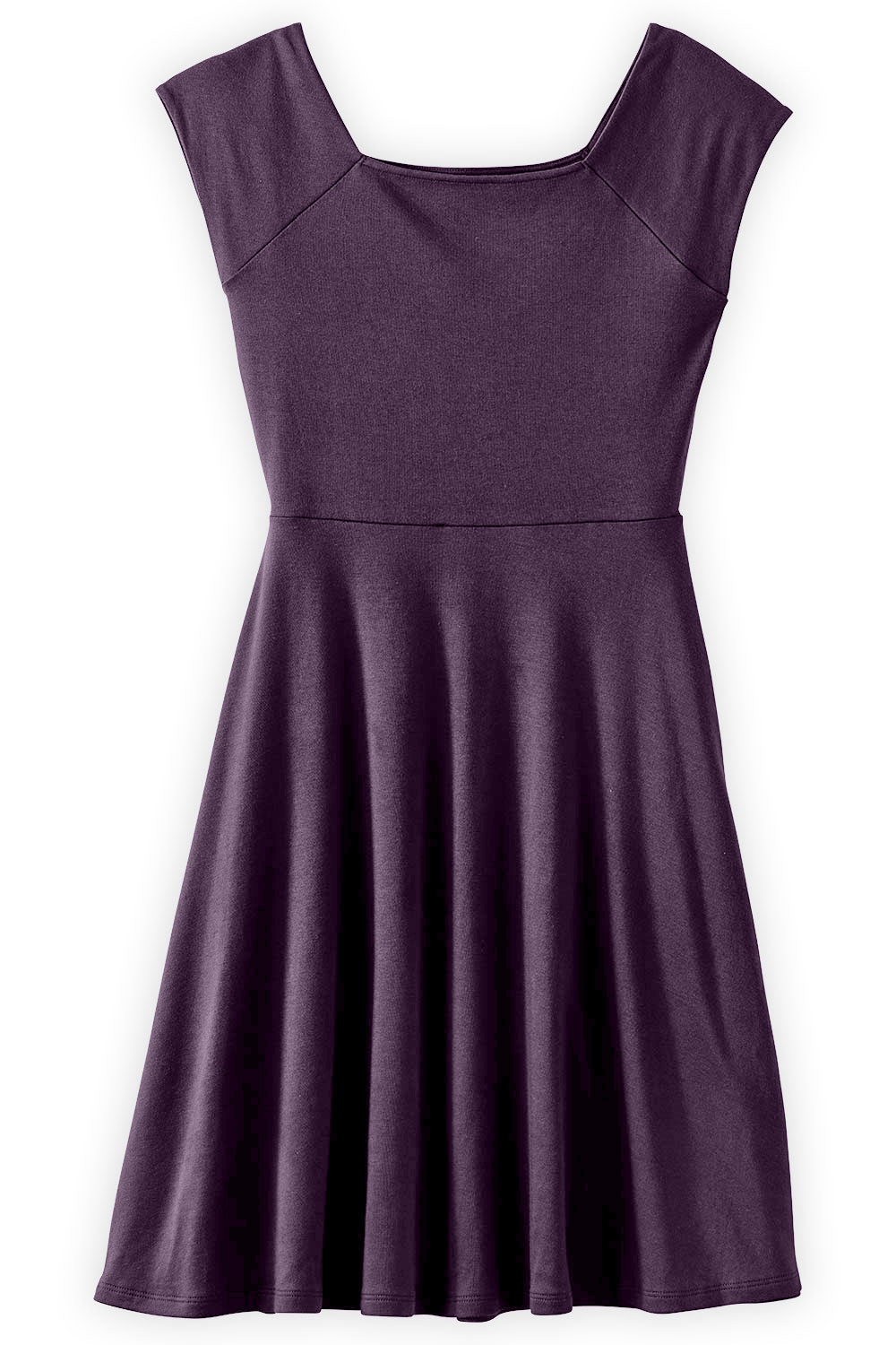 Womens Organic Ballet Neck Dress Fair Indigo