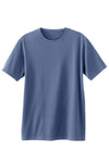 mens organic crew neck t-shirt - forever blue - fair indigo fair trade ethically made