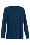 Men's 100% Organic Cotton Long Sleeve Crew Neck T-shirt