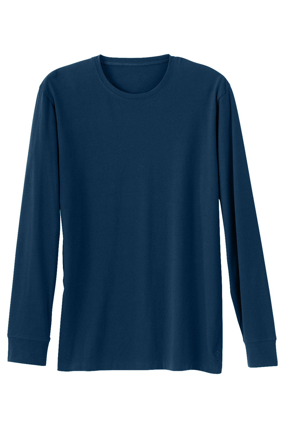 Men's 100% Organic Cotton Long Sleeve Crew Neck T-shirt