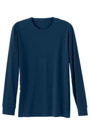 Men's 100% Organic Cotton Long Sleeve Crew Neck T-shirt