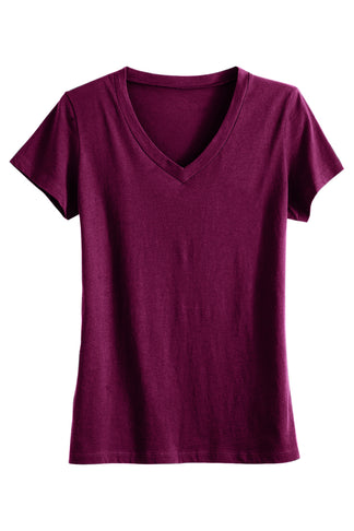 Women's 100% Organic Pima Cotton V-neck T-shirt | Fair Indigo