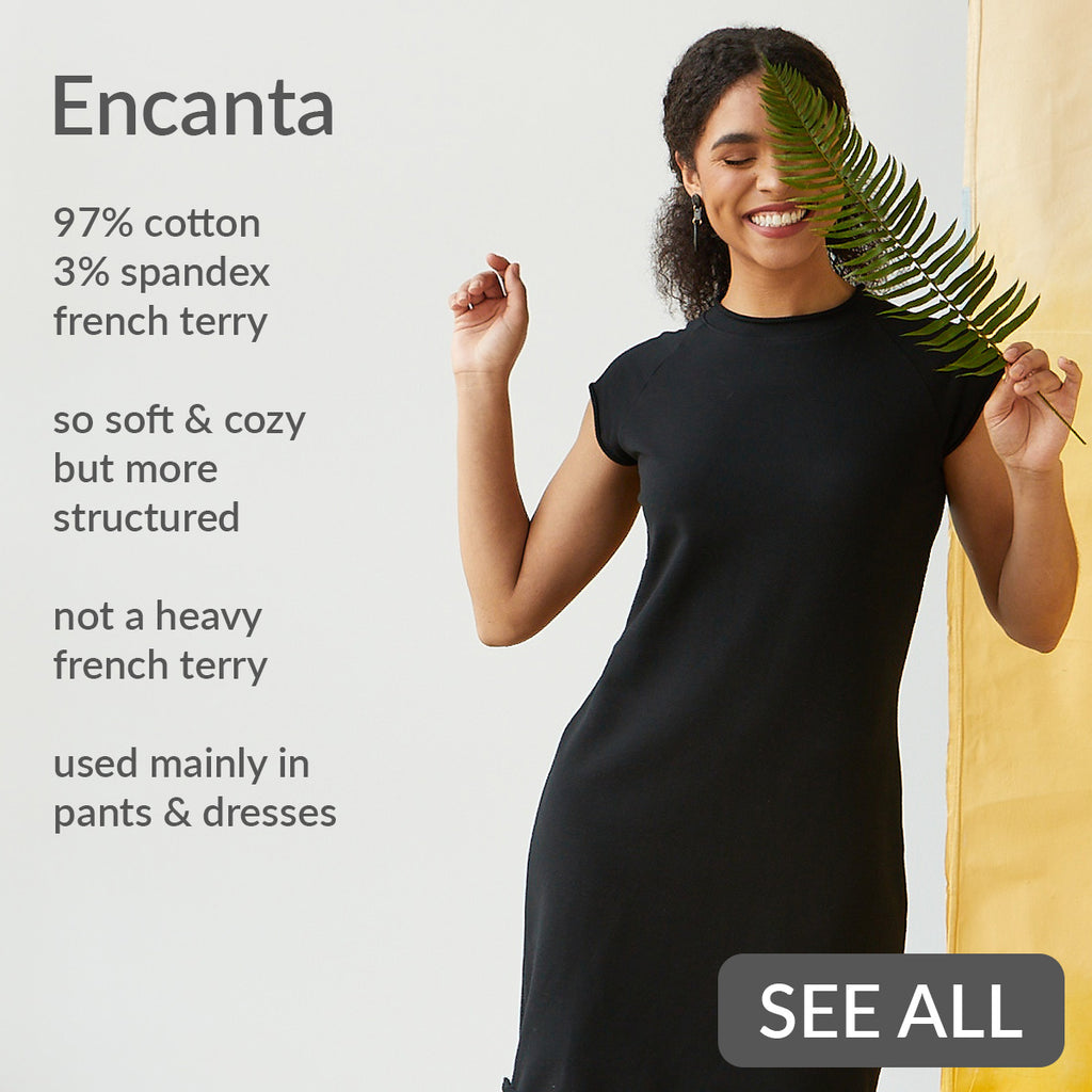 organic fabric for a sustainable capsule wardrobe - encanta french terry