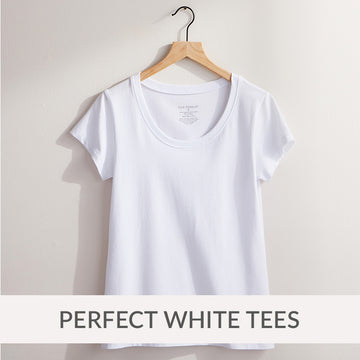 organic white t-shirts - fair indigo fair trade white tees