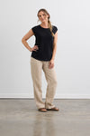 womens organic cotton easy relaxed tee