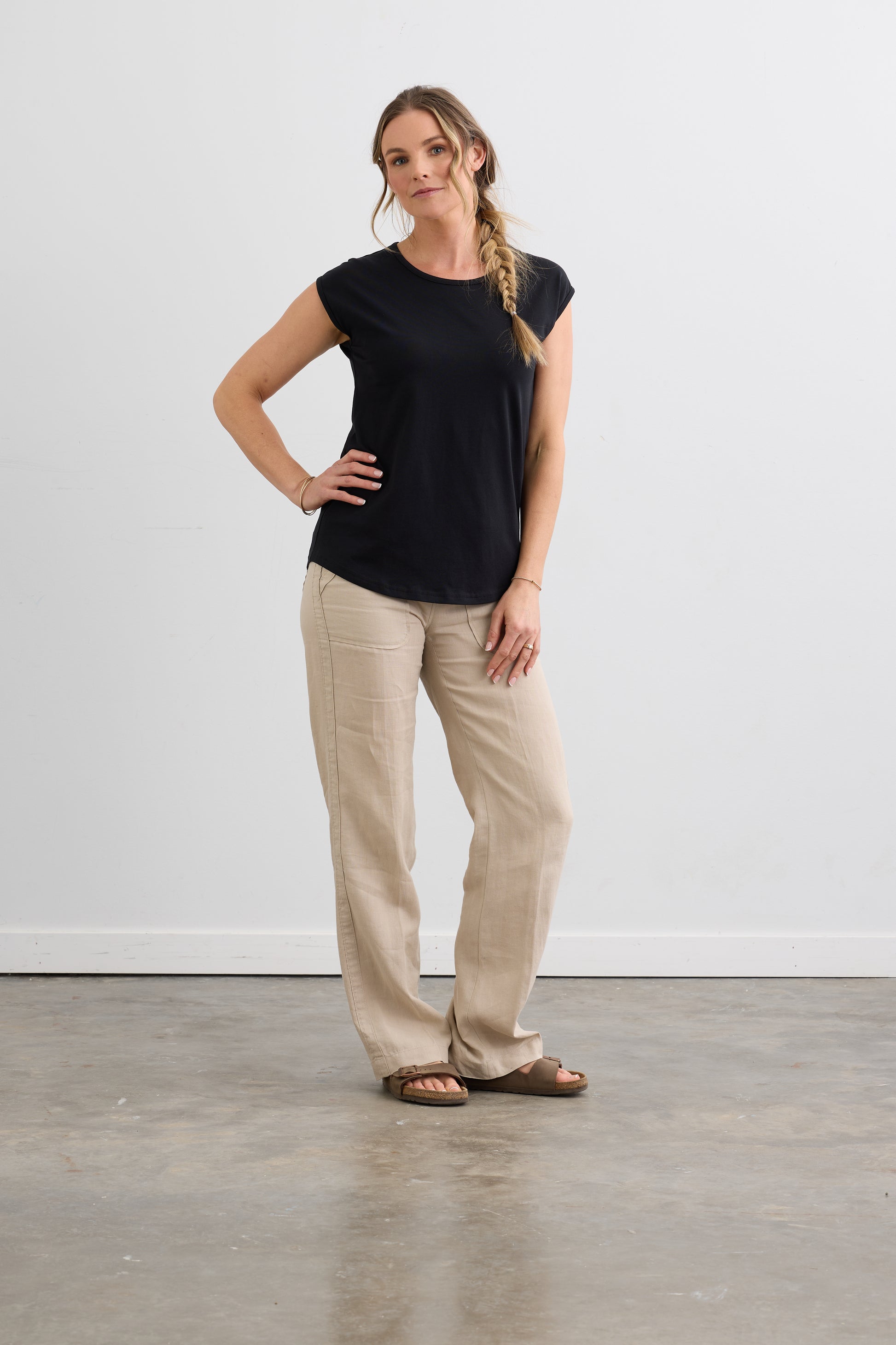 womens organic cotton easy relaxed tee