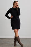 womens organic sweatshirt dress - fair indigo