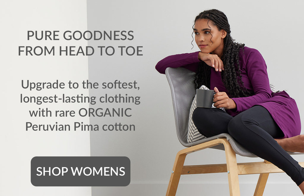 shop womens organic cotton clothing and women's 100% cotton clothing