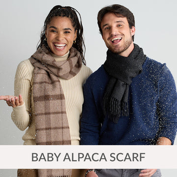 baby alpaca scarf - ethically made