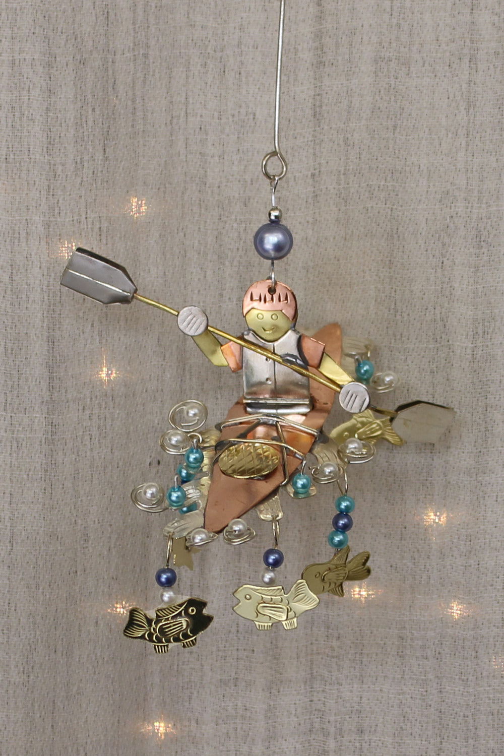 Kayaker Fair Trade Ornament 04903