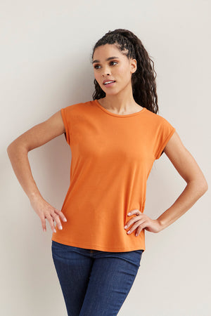 Women's Organic Cap Sleeve Easy Tee (Discontinued Color)