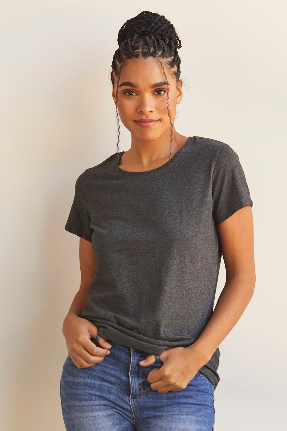 Womens 100 sale cotton t shirts