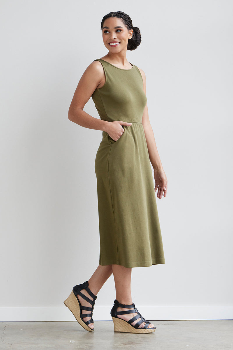 Womens cotton outlet midi dress