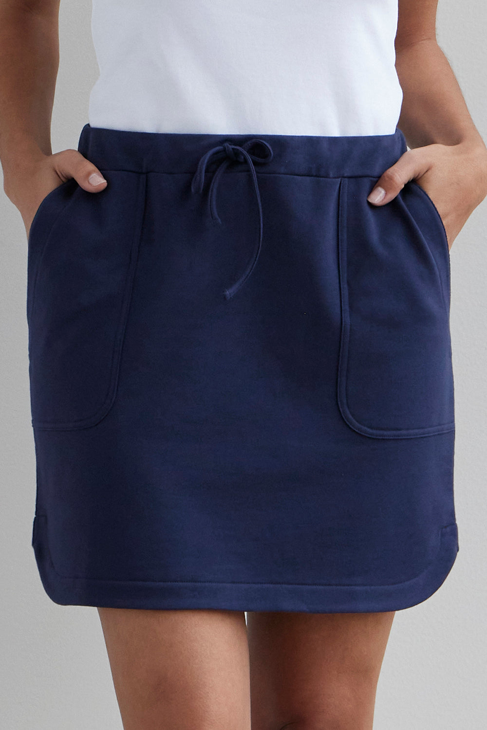 Women\'s Organic Cotton Mini Skirt | French Terry Mini Skirt | Fair Indigo