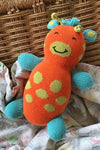 jiffy the giraffe organic cotton stuffed animal - ethically made - fair trade - fair indigo - joobles