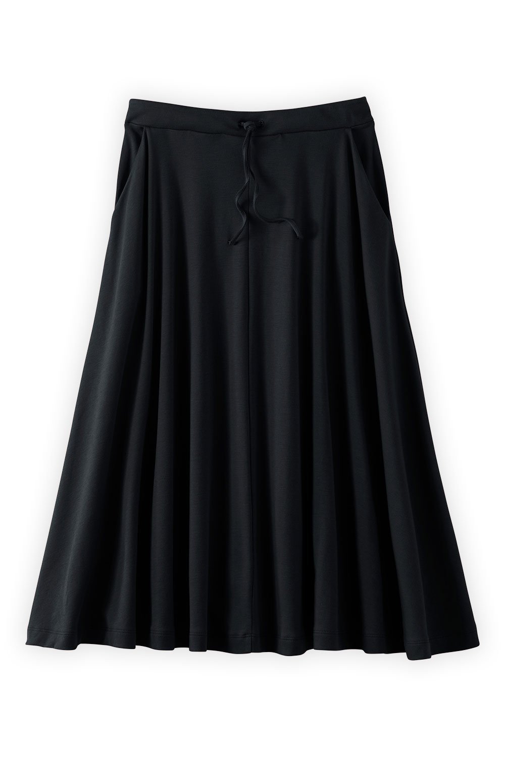 STRETCH IS COMFORT Women's A-Line Skirt with Pockets Black Small