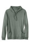 unisex organic all cotton long sleeve hoodie- stone green - fair trade ethically made