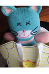 kitty katz organic cotton stuffed animal - ethically made - fair trade - fair indigo - joobles