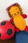 roar the lion organic cotton stuffed animal - ethically made - fair trade - fair indigo - joobles