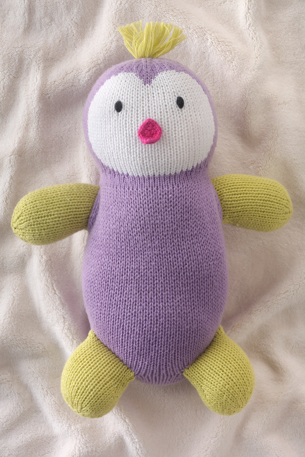 icy the penguin organic cotton stuffed animal - ethically made - fair trade - fair indigo - joobles