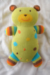 huggy the bear organic cotton stuffed animal - ethically made - fair trade - fair indigo - joobles